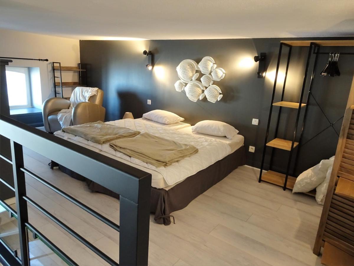 Charmant Studio En Duplex Esprit Loft Avec Balcon Vue Mer, Et Piscine Exterieure เลอครัวซิก ภายนอก รูปภาพ