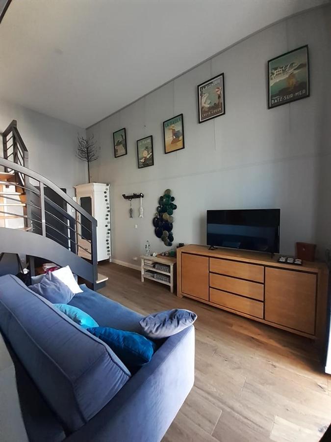 Charmant Studio En Duplex Esprit Loft Avec Balcon Vue Mer, Et Piscine Exterieure เลอครัวซิก ภายนอก รูปภาพ