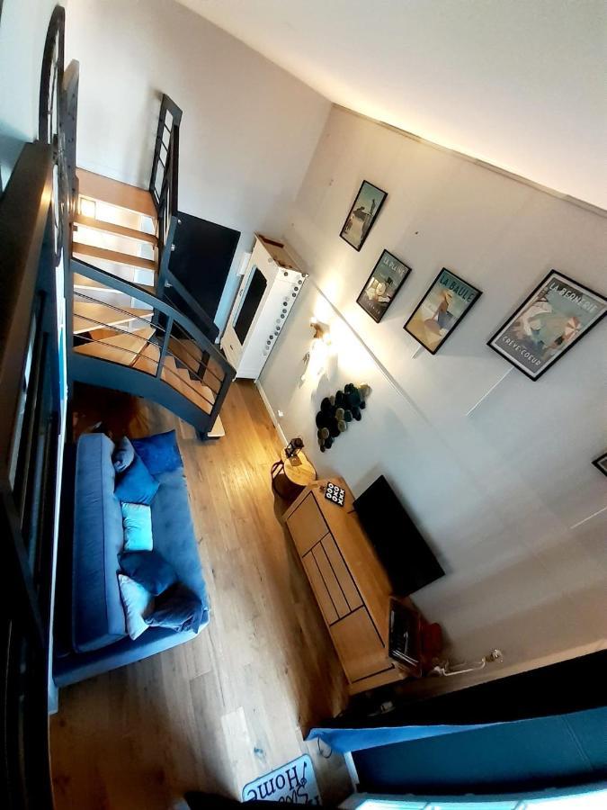 Charmant Studio En Duplex Esprit Loft Avec Balcon Vue Mer, Et Piscine Exterieure เลอครัวซิก ภายนอก รูปภาพ