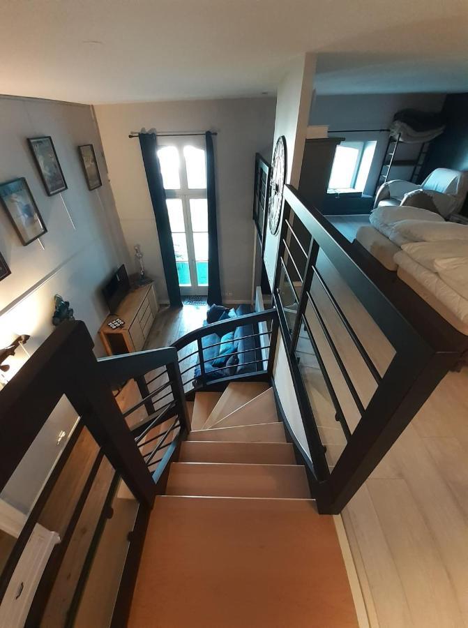 Charmant Studio En Duplex Esprit Loft Avec Balcon Vue Mer, Et Piscine Exterieure เลอครัวซิก ภายนอก รูปภาพ